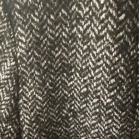 London Fog Black White Tweed Coat Size Medium - Picture 3 of 6